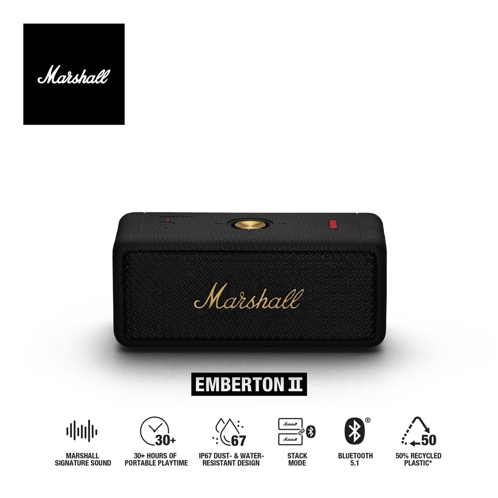 Marshall ワイヤレスポータブル防水スピーカー Embert - スピーカー