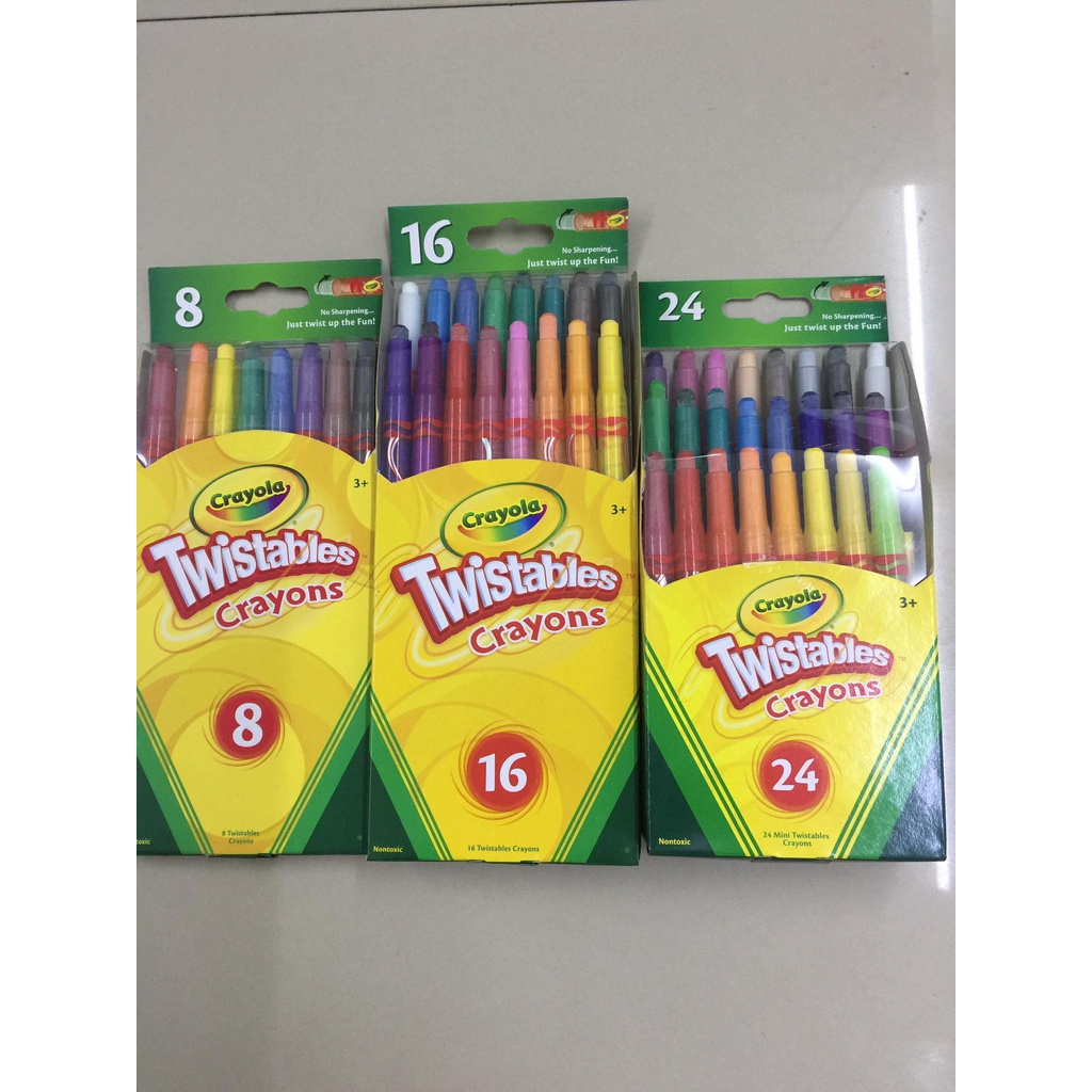 Crayola Twistables Kids Coloring Set 8/10/24 Color Mini Twistable