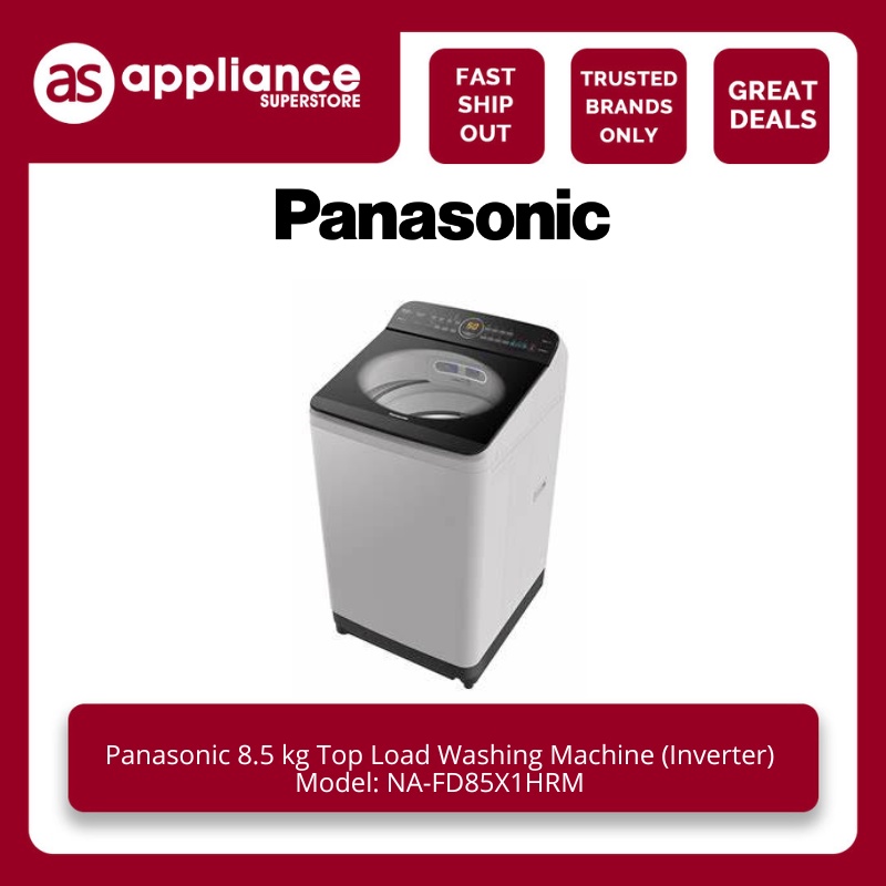 Panasonic 8.5kg Top Load Washing Machine (Inverter) NAFD85X1HRM
