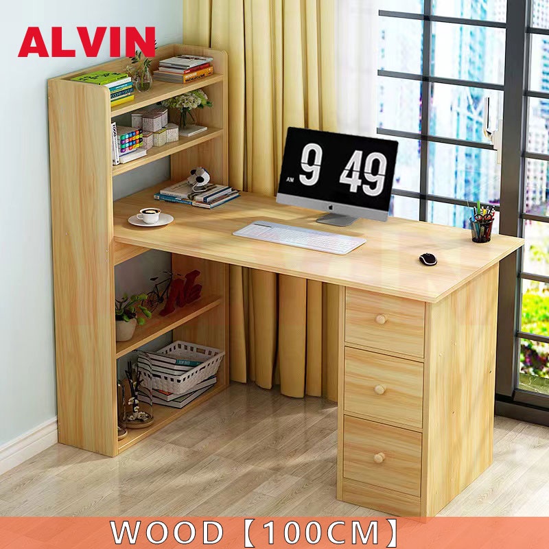 ALVIN Desk Bookshelf Combination Study Table Writing Table Bookcase One