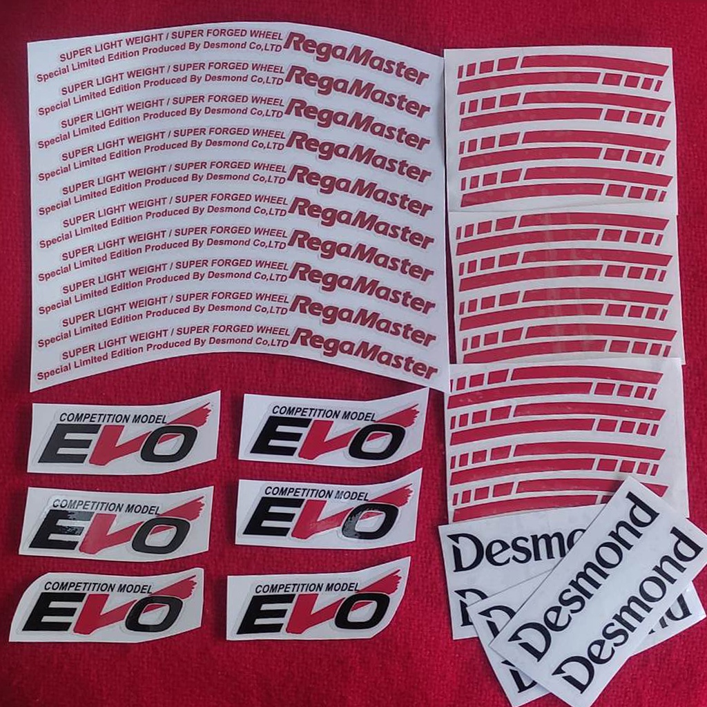 Desmond Regamaster EVO II Clear Sticker 18s cut out vinyl clear sticker ...