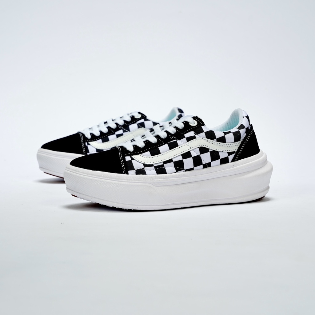 Vans old skool rouge damier hot sale