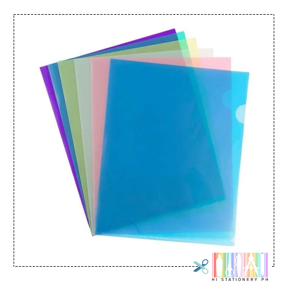 Folder L Type Plastic Clear Transparent 1pc | Shopee Philippines