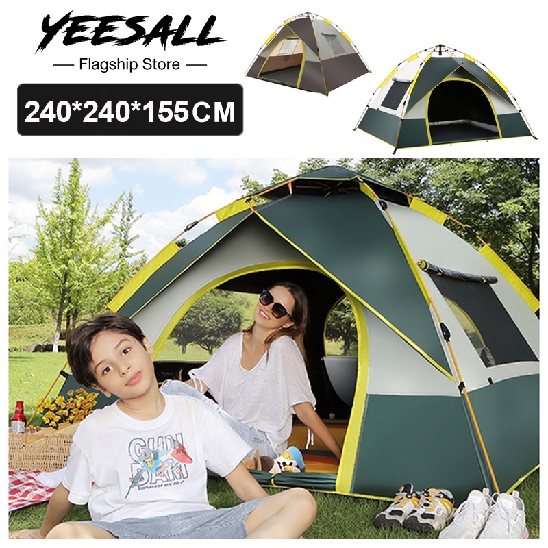 Yeesall 34 People Waterproof Tent Camping Tent 210X250cm Backpack