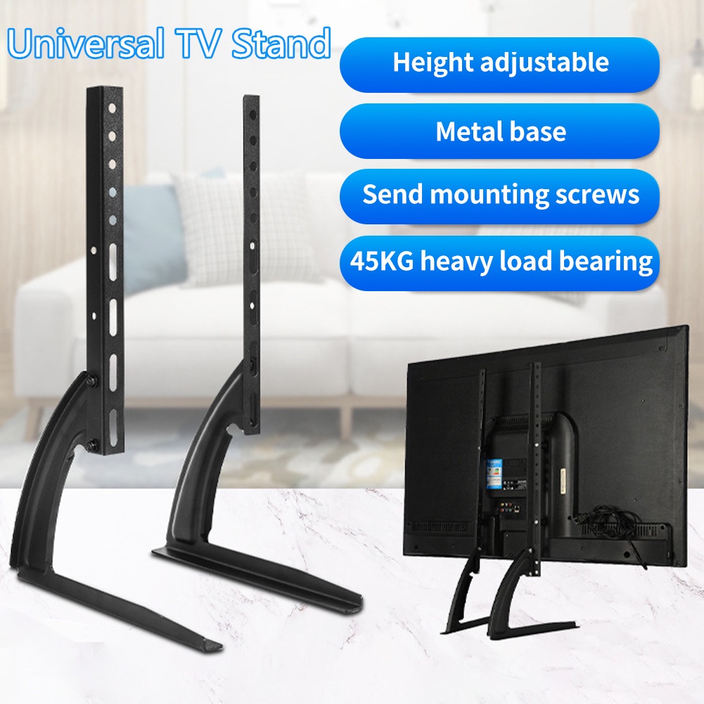 No Punching Wall Mount TV Stand With Screws Adjustable Suitable for 14