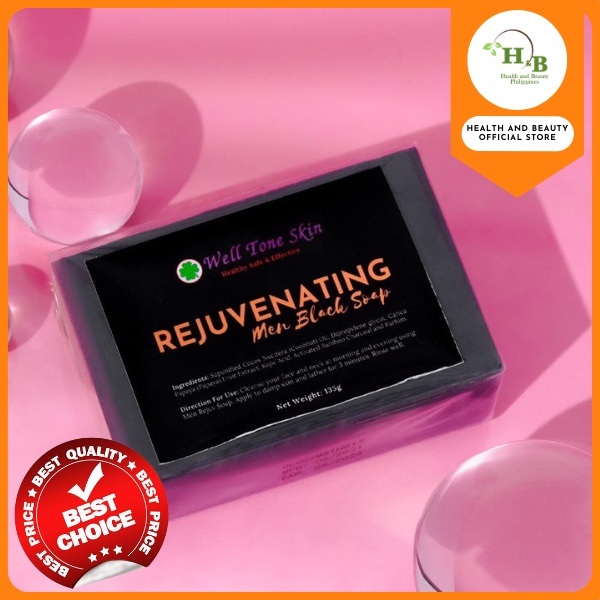 Rejuvenating For Men Soap 135g Whitening Acne Pimples Rejuvno Peeling