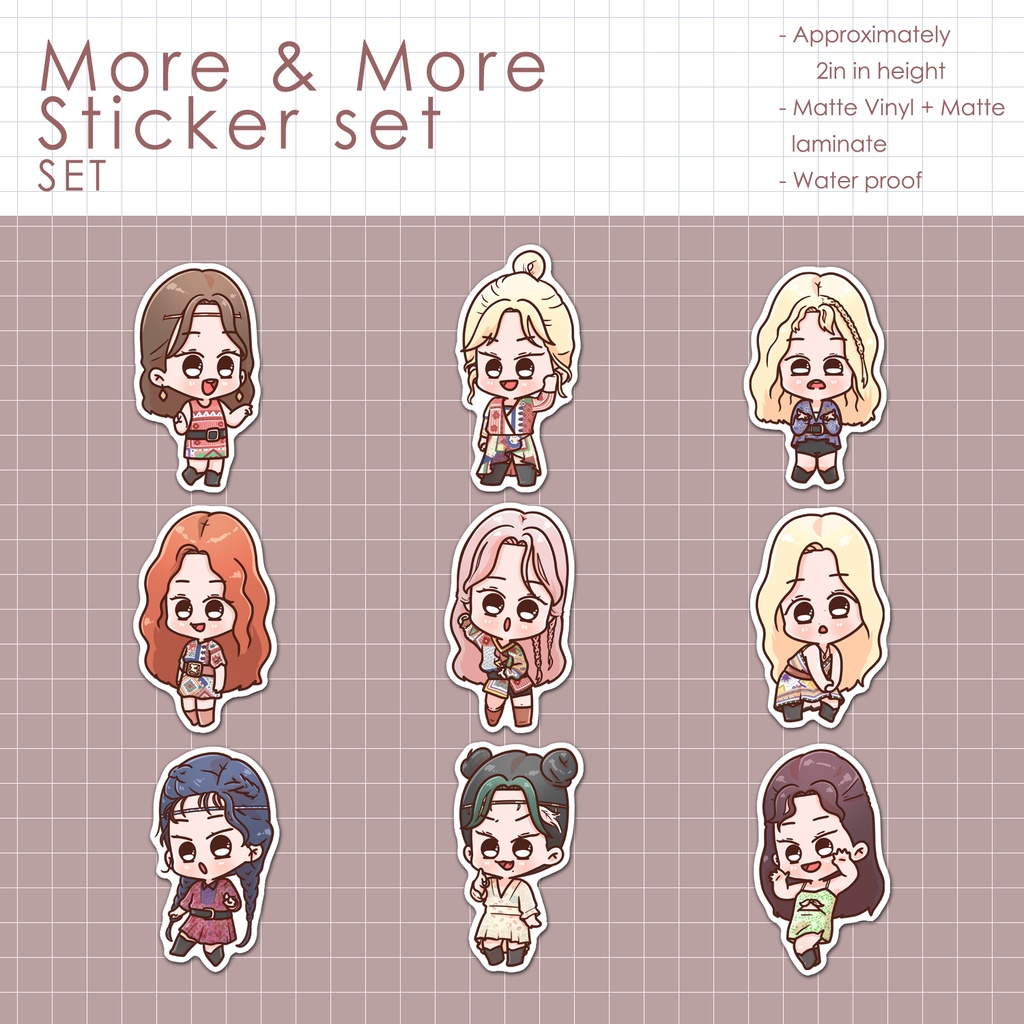 (SET) More & More sticker set | Shopee Philippines