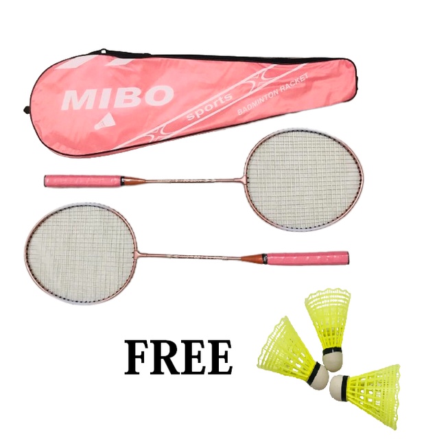 RACKET WITH BAG AND 3 BADMINTON SHUTTLECOCK Badminton for begginers