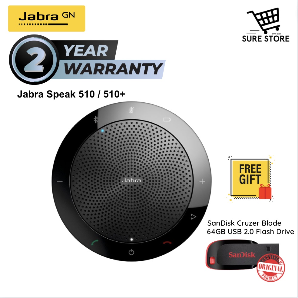 Jabra SPEAK 510 - draagbare Bluetooth speakerphone voor kantoor