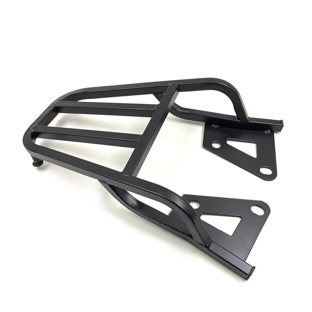 Motorcycle Black Luggage Carrier Rack Support Holder Saddlebag Cargo