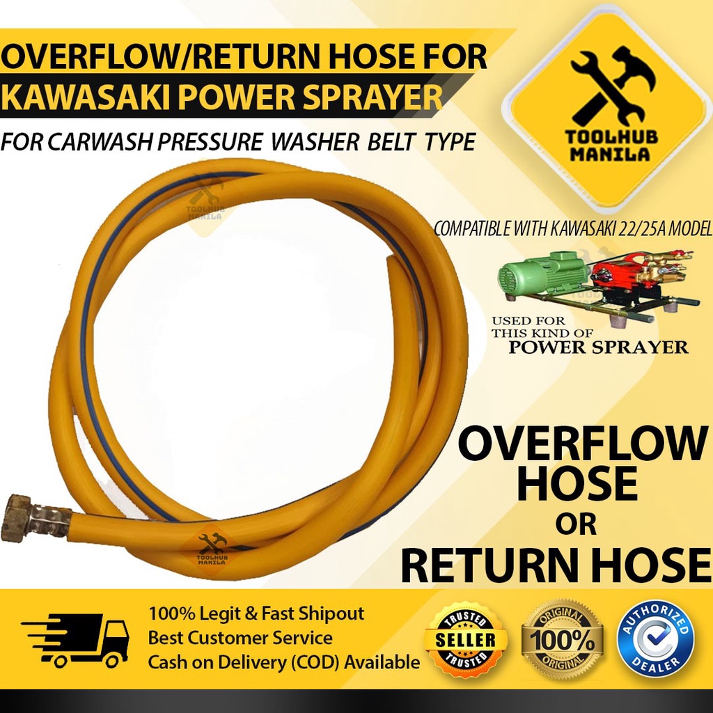 Overflow Hose or Return Hose for Kawasaki Power Sprayer Car Wash Belt ...