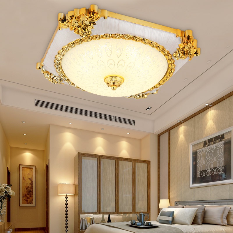 Luxurious LED Light Tricolor Dimming Ceiling Light Bedroom Room Light ...