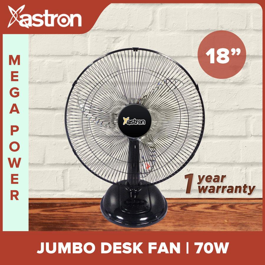 KES ASTRON original JUMBO DESK FAN 18inches with banana blades(70watts