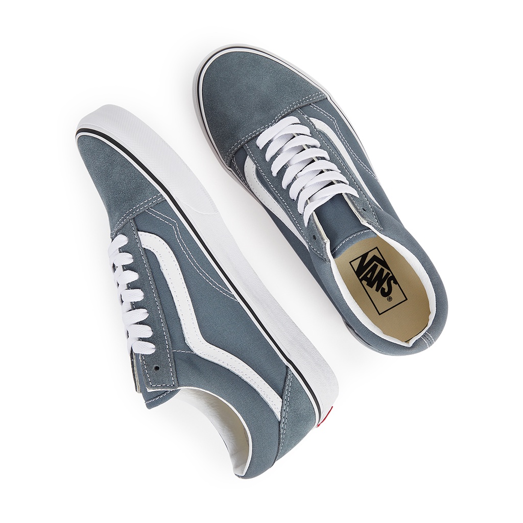 Vans old skool trainers stormy weather true white sales