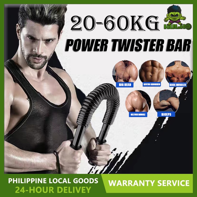 Power Twister Bar Arm And Chest Builder 20/30/40/50/60 KG Hand Gripper