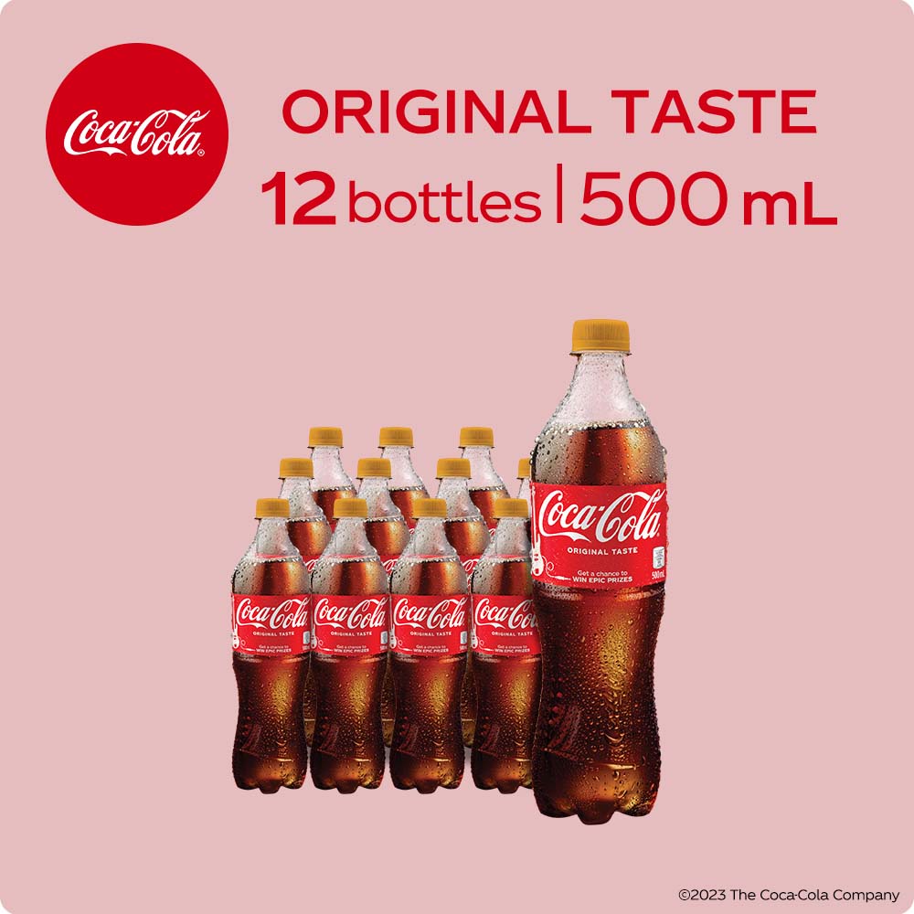 CocaCola Original Taste 500mL Pack of 12 Shopee Philippines