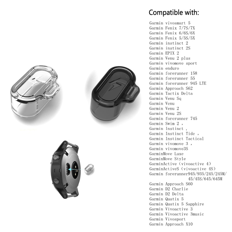 Watch Sensor Plug Anti-Dust Dustproof Cover For Garmin forerunner 955 ...