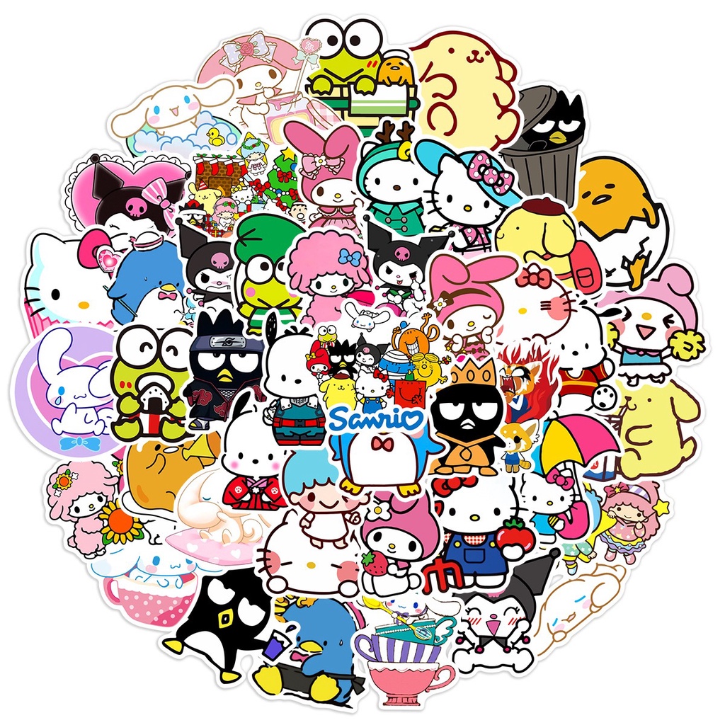 xs638-50pcs Sanrio Graffiti waterproof sticker | Shopee Philippines