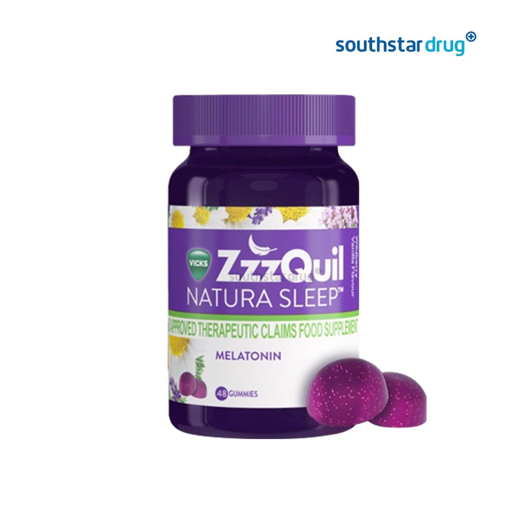 Vicks Zzzquil Natura Sleep Melatonin Gummies 48s Shopee Philippines