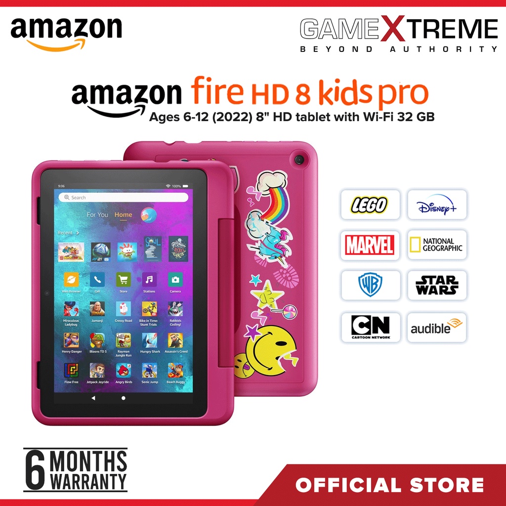 Fire HD 8 Kids Pro (2022) 8 HD Tablet 32 GB in Rainbow