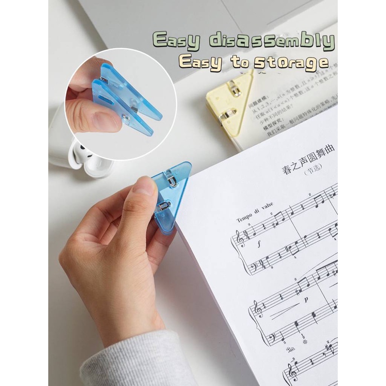 Colorful Transparent Paper Clip Test Cute Memo Clip Triangle Student ...