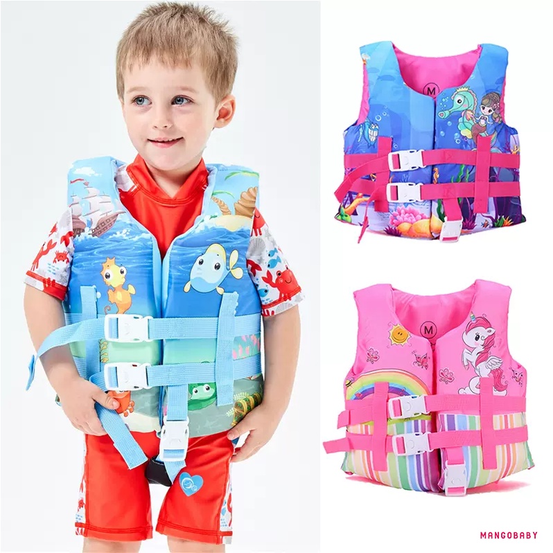MG-Kids Swimming Life Vest, Cartoon Animals Print Flotage Life Jacket ...
