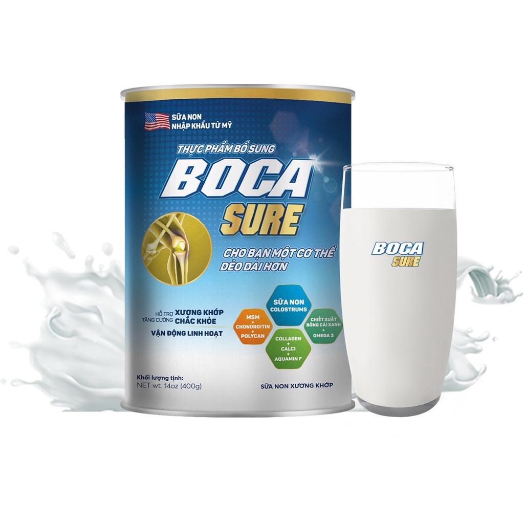 HEALTHYGROW BOCASURE MILK 400GJOINT BONES PAIN ARTHRITIS
