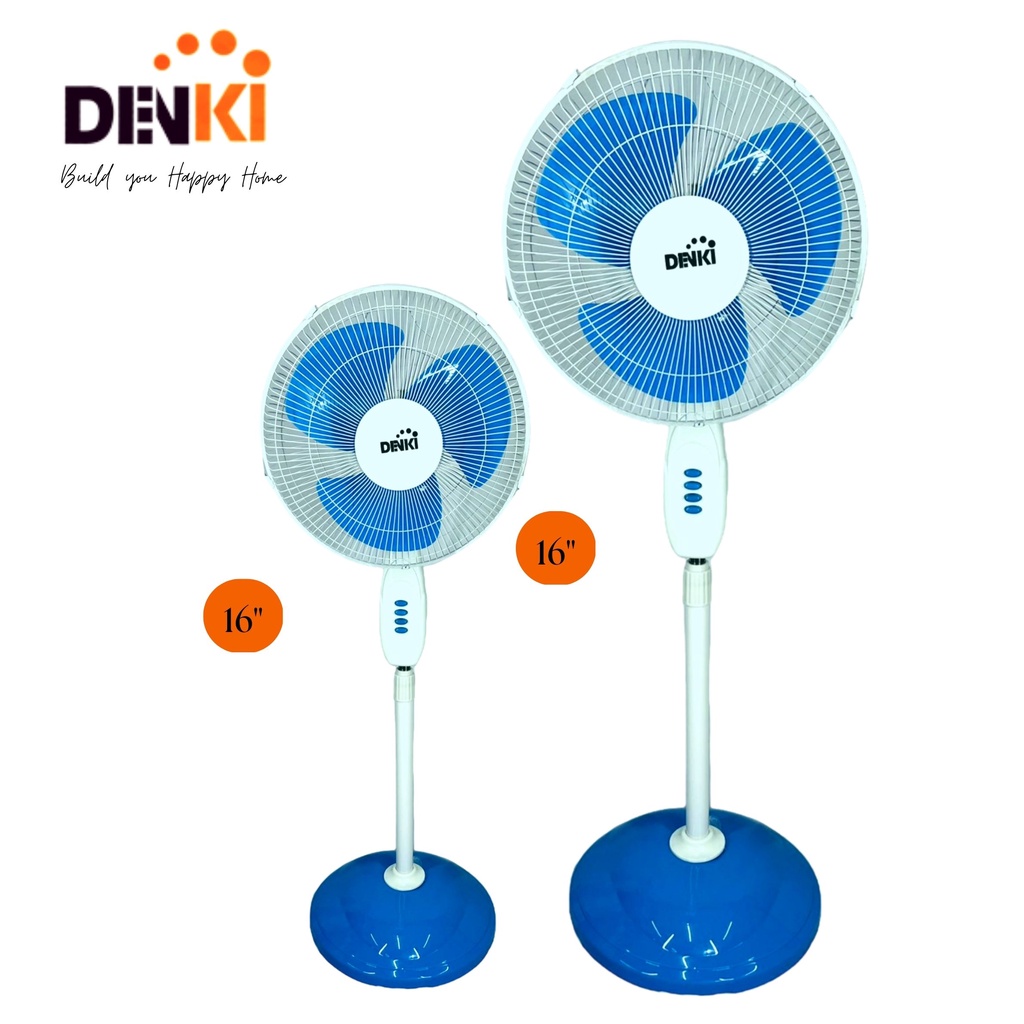 Denki 16" Switchbox Stand Fan Blue Buy 1 Take 1 Shopee Philippines