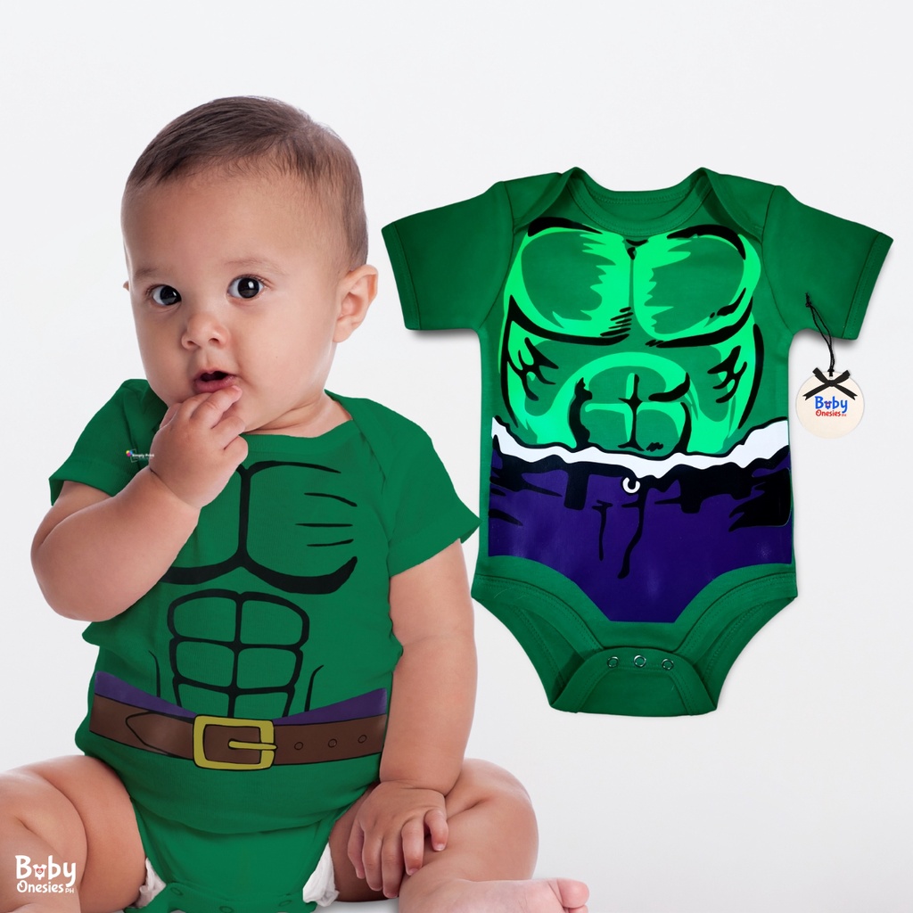 Baby Onesies PH Hulk Superhero Baby Onesie 012 months Cotton Baby Boy