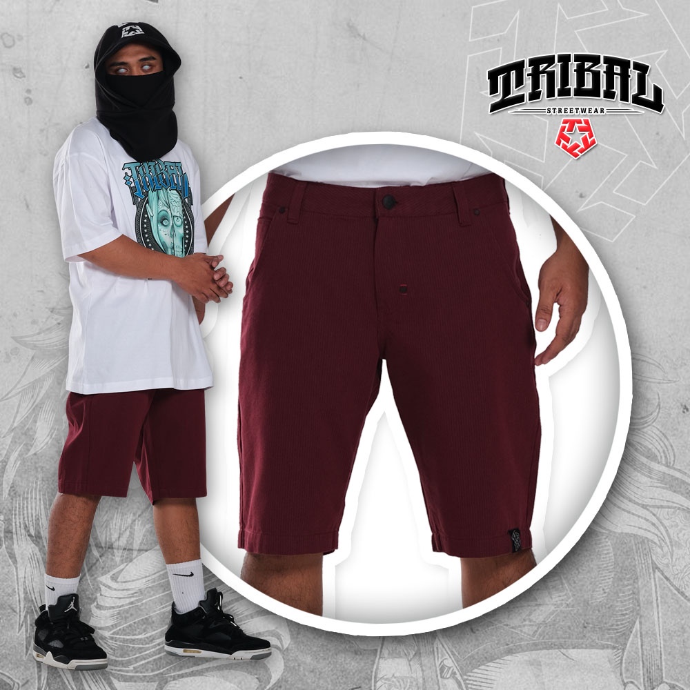 Tribal Men's Colored Chino Shorts Shopee Philippines