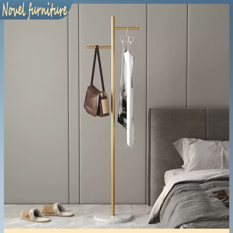 Coat Rack Stand Iron Clothes Rack Simple Clothes Hanger bedroom Storage