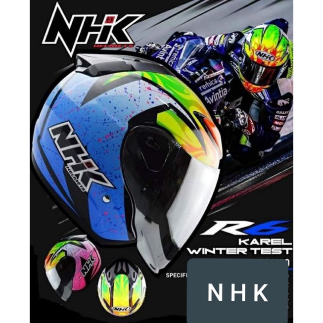 Helmet NHK R6 Half Face Karel with FREE Clear Visor 2990163 | Shopee ...