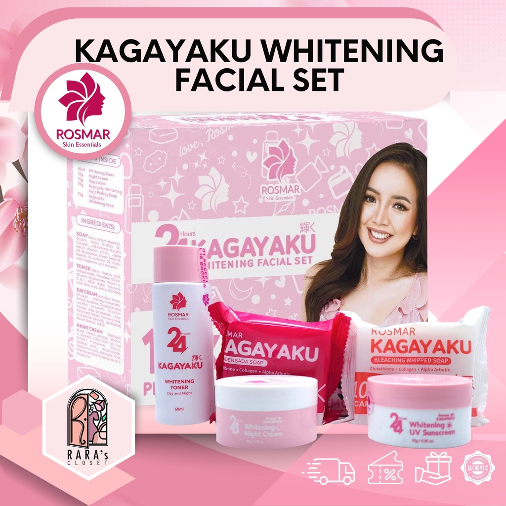 Rosmar Hours Kagayaku Whitening Facial Set Maintenance Set