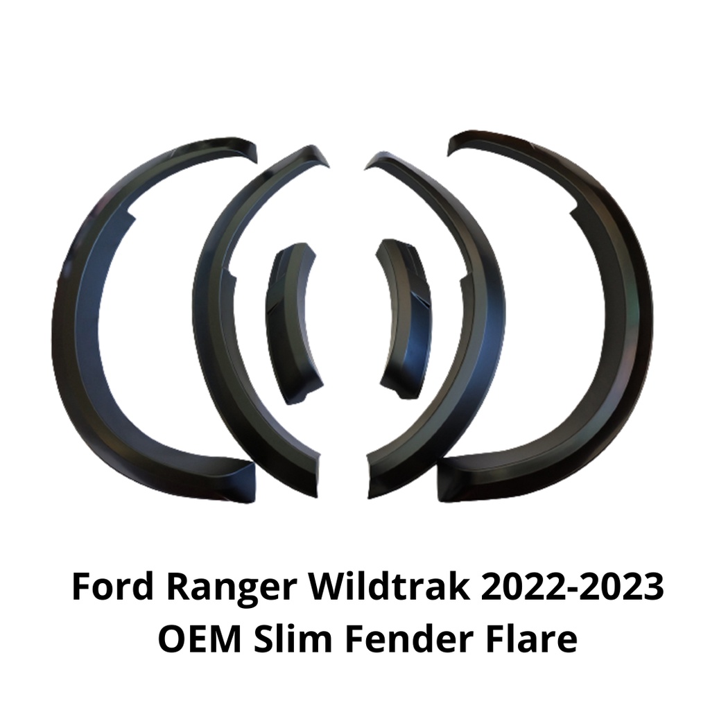 Ford Ranger Wildtrack 2022 To 2023 Matte Black Slim Fender Flare 