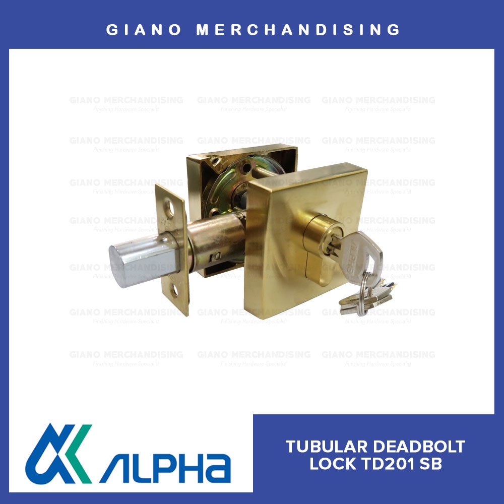 Deadbolt Door Lock TD201 SB with Free Deadbolt Lock 63SS Shopee