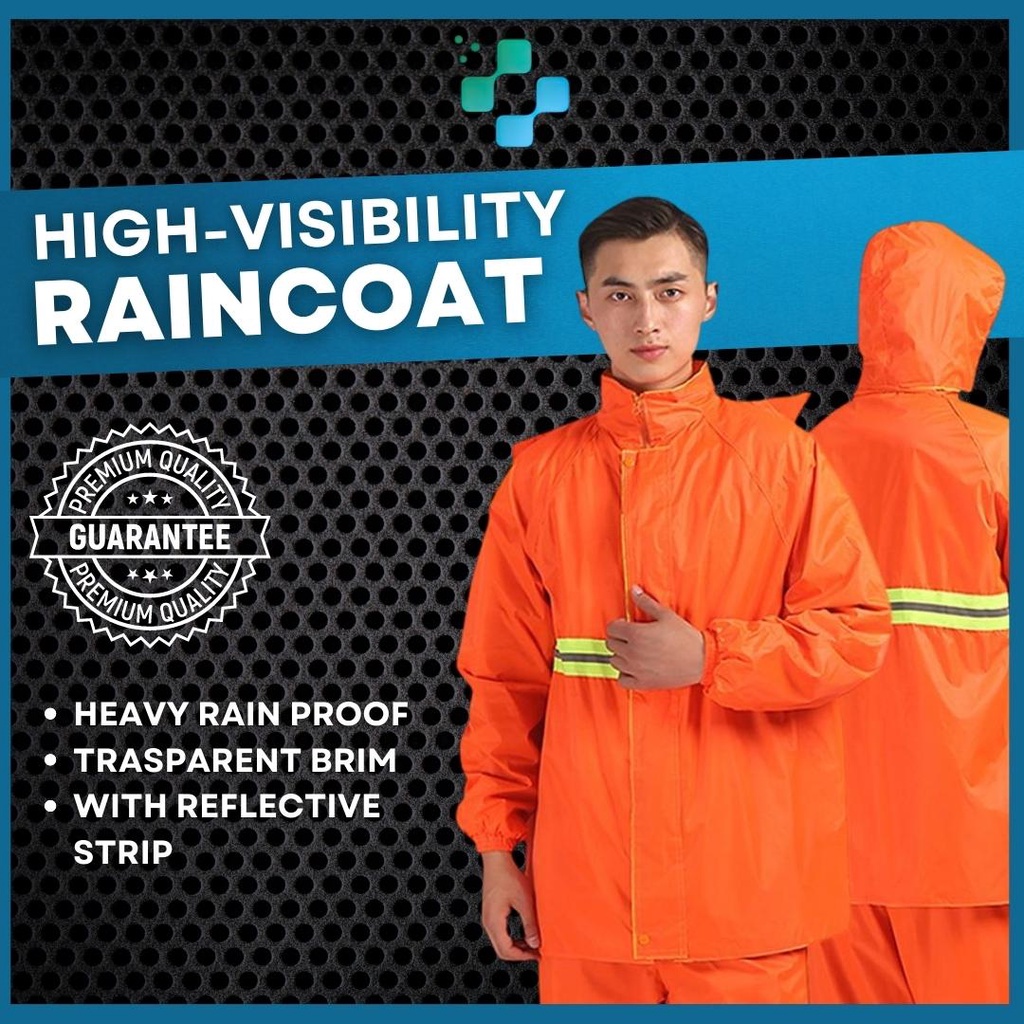 Medsafe Full Body Rain Coat Waterproof Motorcycle Rain Suit