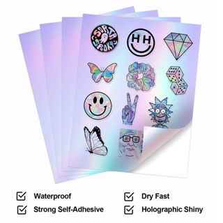 Waterproof Glossy Shiny Overlay Hologram Sticker Label PVC Shiny Stickers -  China Shiny Stickers, PVC Shiny Stickers