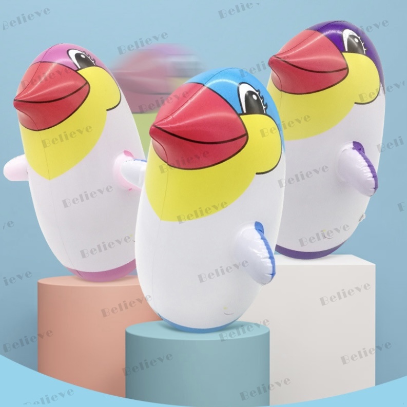 Thickened PVC Inflatable Penguin Bop Bag Large Size Kids Boxing ...