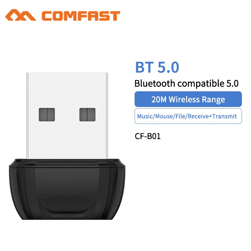 Comfast Mini Wireless USB Bluetooth Dongle Adapter 5.0 Music Audio ...