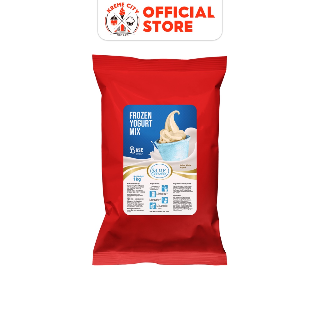 TOP Creamery Frozen Yogurt Base Soft Serve Ice Cream Powder Premix 1kg