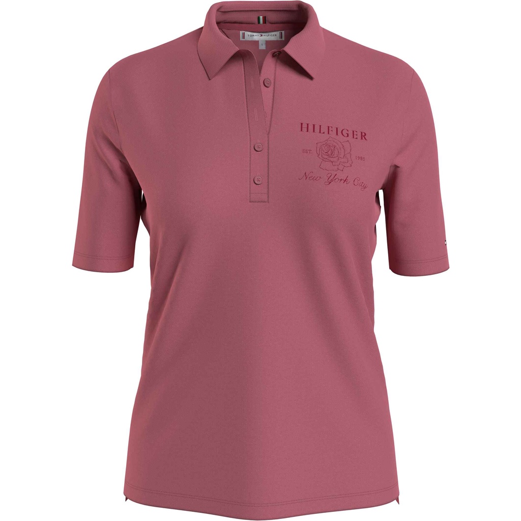 Tommy Hilfiger Women's IM Regular Rose Polo | Shopee Philippines