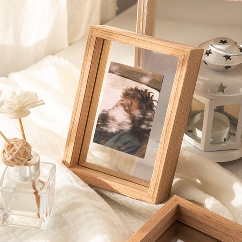 Floating Frames Wood Transparent Photo Frame Floating Glass Frame Customize Gift Minimalist