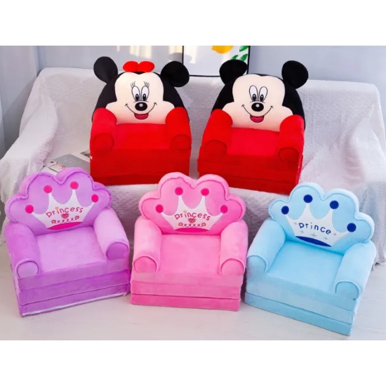 3 Layers Cartoon Children's Folding Sofa Bed Cute Baby Small Sofa Lazy