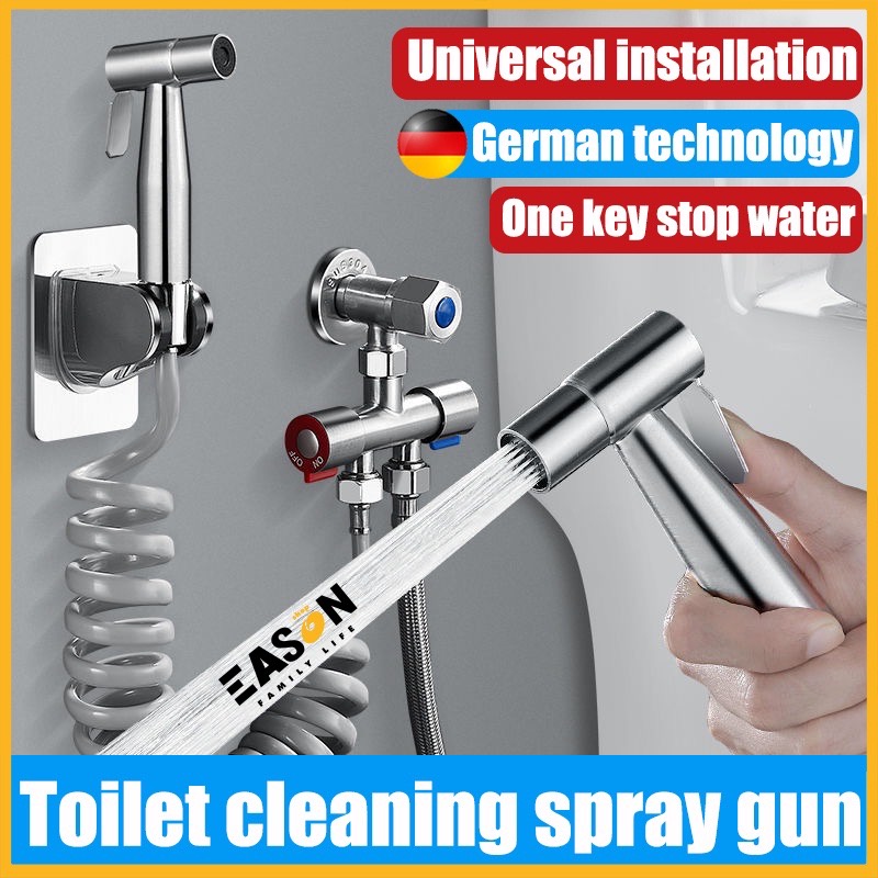 Toilet Bidet Spray Toilet Shower Stainless Steel Sus304 High Pressure Water Gun Hand Spray