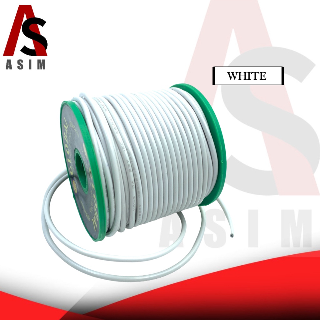 ASIM 1 Roll Car Automotive Motorcycle Wire 30 Meters Roll Size18 ...