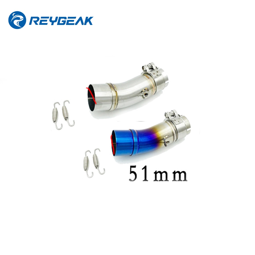 REYGEAK Exhaust Pipes Elbow For Kawasaki Z400 Ninja 400 Ninja400