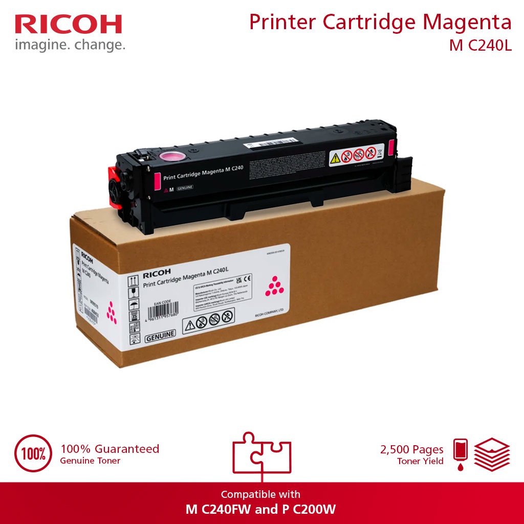 Ricoh P C200W - Print Cartridge MC 240L (CMYK) | Shopee Philippines