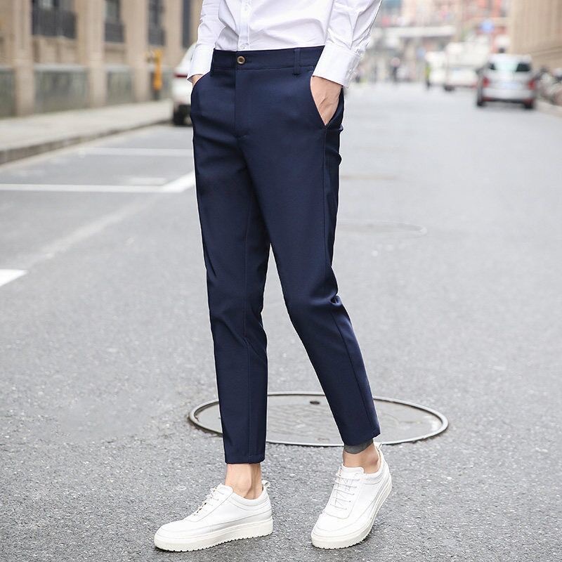 Mens dress ankle pants hot sale