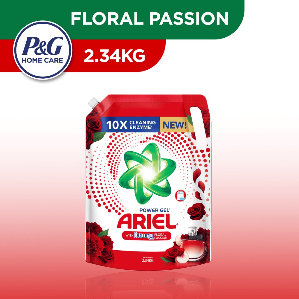 Ariel Liquid Detergent with Downy Floral Passion Refill 2.34kg Shopee