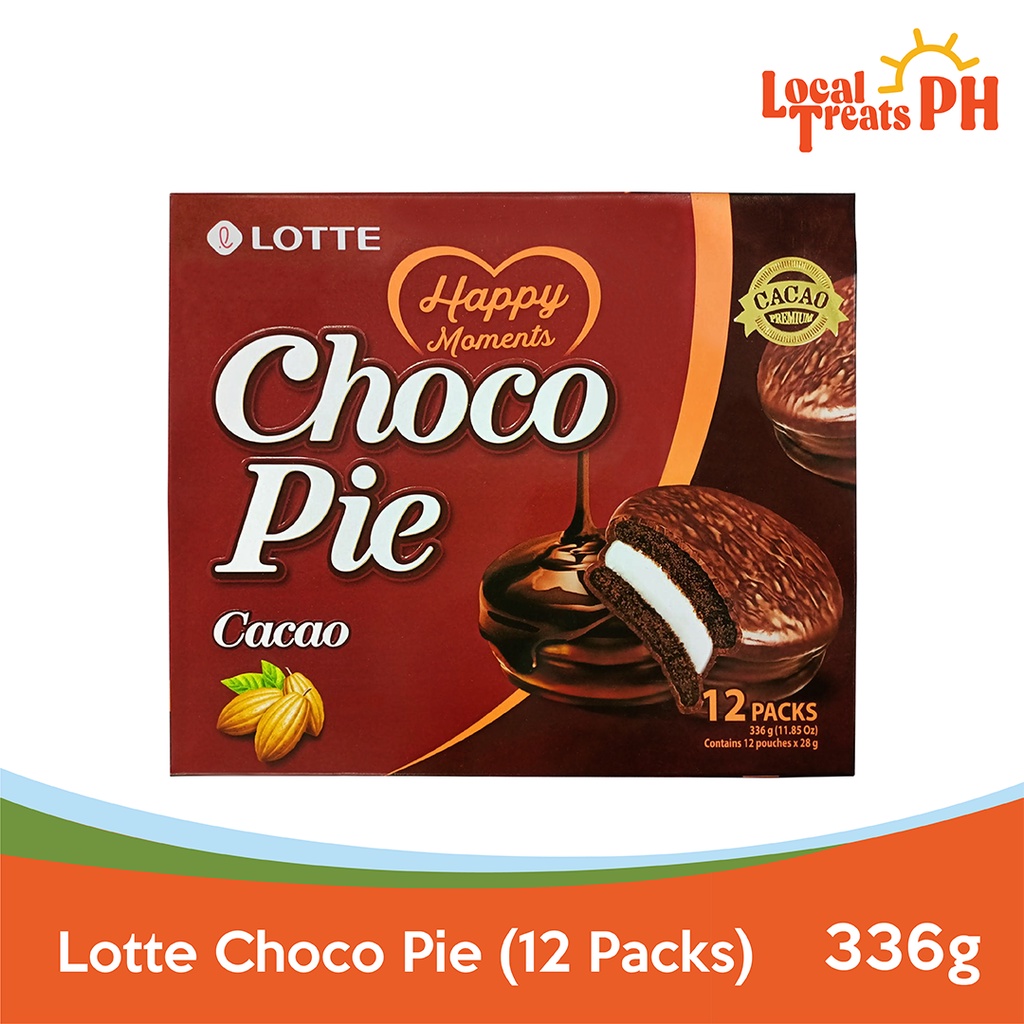 Lotte Choco Pie Cacao 12 Packs 336g Shopee Philippines